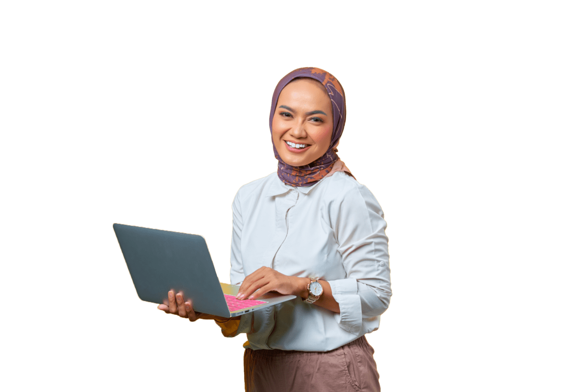 Internet Slider Woman Laptop